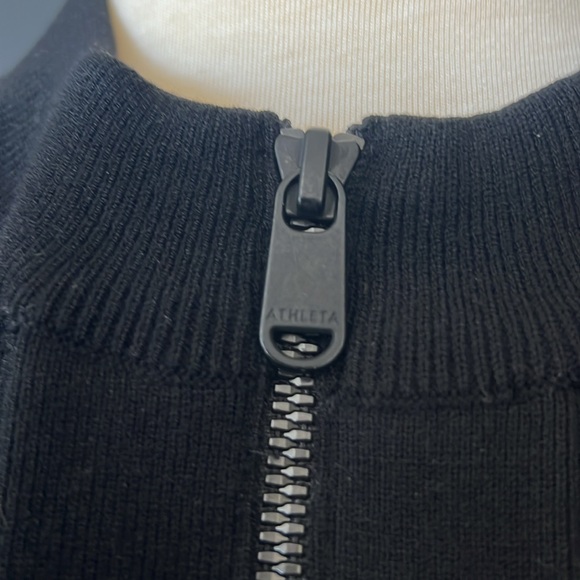 Athleta Sequoia black full zip sweater jacket ladies size‎ S - Picture 5 of 12